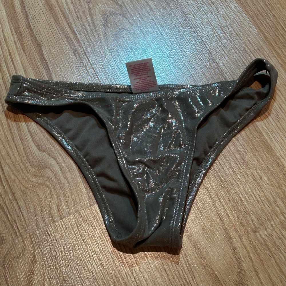 Xhilaration‎ Womens Metallic Shimmer Bikini Bottom XS